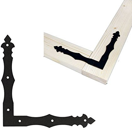 Möbelwinkel dekorativ Flachwinkel Eckwinkel Fensterwinkel Winkel Bauwinkel Holzverbinder 15 cm
