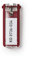 Durable 195701 KEY CLIP Porte-clés avec Porte-étiquette Personnalisable pour armoire à clés KEYBOX, Rouge (Lot de 6)