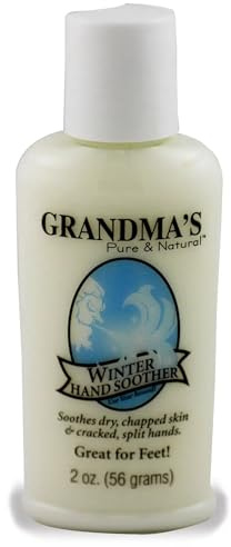 Grandma’s Winter Hand Soother – Natural Dry Skin & Hand Cream for Cracked Hands, Chapped Skin & Feet – 2 oz Travel Size Moisturizing Lotion by Remwood