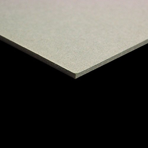 Clairefontaine 93992C Packung (mit 10 Bögen Pappe, 50 x 65 cm, 2,5 mm, 1625 g, ideal für Modellbau, leicht und glatt, 100% recycelt) 10er Pack grau