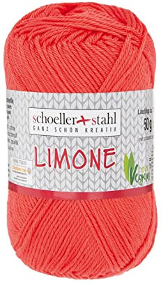 Limone Schoeller + Stahl 100 % Baumwolle 50 g Farbe 103-koralle