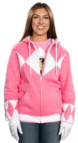 Power Rangers Sweat-shirt à capuche - Rose - XX-Large
