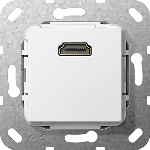 Gira 567003 HDMI Kabelpeitsche Einsatz, reinweiß