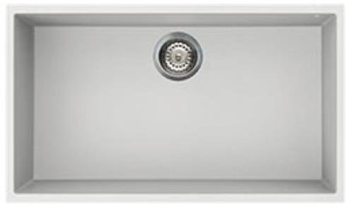 Smeg VZUM79B Spülbecken, Kunststoff, 720 x 400 mm, 76 cm, 44 cm, 22 cm, Weiß