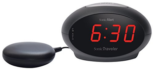 Sonic Alert The Sonic Traveler SBT600SS Réveil vibrant avec batterie de secours