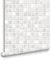 Contour Earthen Tile Effect Kitchen Bathroom Grey/White Washable Wallpaper | Paste The Paper | Grey Tiled | Eco-Friendly