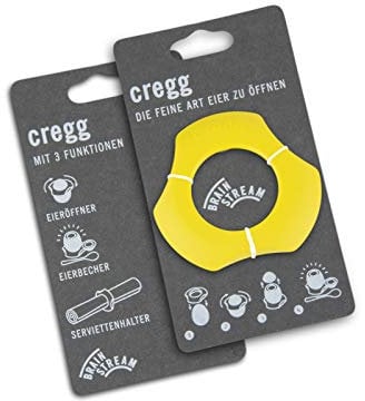 cregg Brainstream, gelb, Eieröffner/Eierbecher/Serviettenhalter, A001279