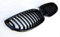 Kühler- Sport- Front- Rippen- Grill Schwarz Glanz Eintragungsfrei Set