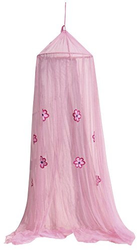 Mosquitera de dosel para cama de matrimonio e individual, contra insectos y mosquitos, rosa