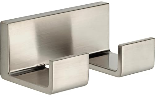 Delta Double Towel Hook for Bathroom or Kitchen| Brilliance Stainless Steel | Vero Accessories