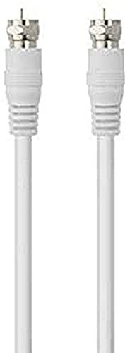 Belkin Satelliten Kabel 75dB 5m, weiß, F Pin M/M, F3Y069BF5M-WHT