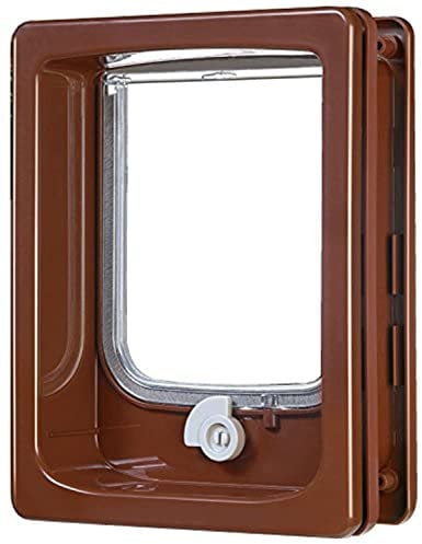 Zolux Chatière 4 Positions Tunnel pour Chat Marron