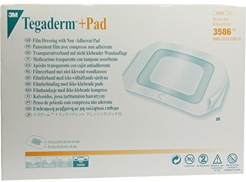 TEGADERM 3M Plus Pad 9x10 cm Fertigverb.3586 25 St