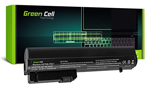 Green Cell® Standard Série MS06 MS06XL Batterie pour HP EliteBook 2530p 2540p | HP Compaq 2510p nc2400 nc2410 Ordinateur PC Portable (6 Cellules 4400mAh 10.8V Noir)