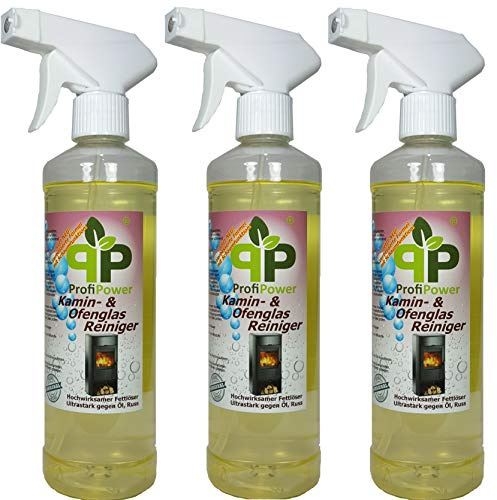 Profi Power - Kaminofen Reiniger - 3 x 500ml Set