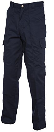 Cargo Trouser with Knee Pad Pockets - Navy - 36R