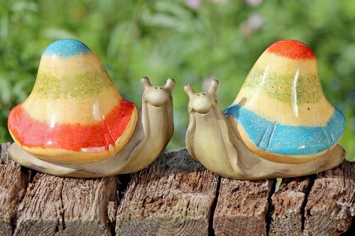 Schnecke Deko Garten Dekoschnecke Frühling Beet Terrakotta bunt Stückpreis1812-4459800