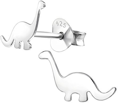 Laimons Mädchen Kids Kinder-Ohrstecker Ohrringe Kinderschmuck Dinosaurier Dino Reptil Donnerechse aus Sterling Silber 925