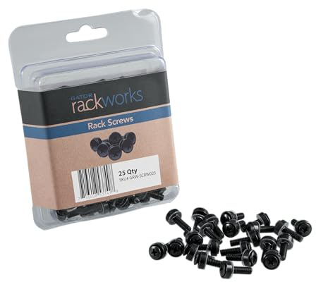 Gator Rackworks Standard Size Rack Screws, 25 Pack (GRW-SCRW025)