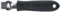 Winco Metal NSF Soft Grip Handle Zester/Lemon Peeler, Black