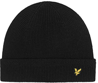 Lyle & Scott Racked Rib Beanie wintermütze Herren für Damen und Herren ist EIN modisches und Funktionelles Accessoire aus einem Woll-Nylon-Mischgarn für kühleres Wetter.