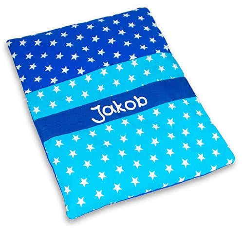 Sterne Wärmekissen mit Rapssamen Wärmekissen Sterne für Kinder Rapskissen mit Namen Körnerkissen Personalisiertes Kissen, Farbe:kobalt