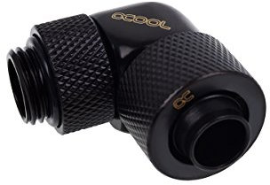 Alphacool 17230 Eiszapfen 13/10mm Anschraubtülle 90° drehbar G1/4 - Dunkelschwarz