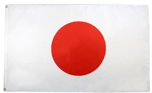 AZ FLAG - Flagge Japan - 250x150 cm - Japanische Große Fahne 100% Polyester mit Messing-Ösen - 300g