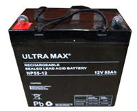 ULTRA MAX 2 X 12V 55Ah AGM PRIDE BOXTER MOBILITY SCOOTER WHEELCHAIR BATTERIES