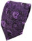 TigerTie Designer Krawatte in lila violett flieder Paisley gemustert