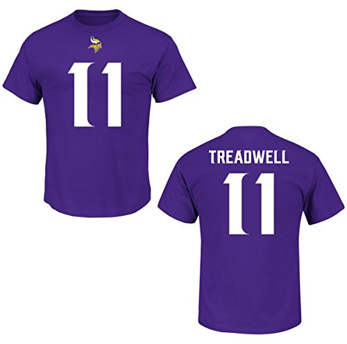 Majestic Athletic NFL Football T-Shirt Minnesota Vikings Laquon Treadwell #11 Trikot Jersey Receiver III (L)
