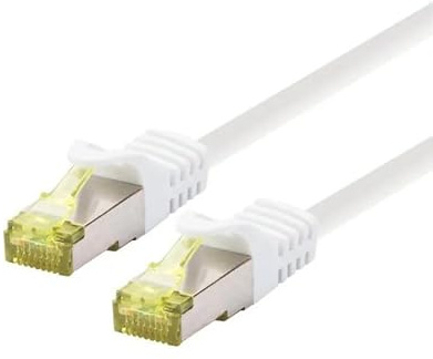 Logon SSTP Cat6a Network Cable 5 m White - Network Cables (5 m, RJ-45, RJ-45, White)