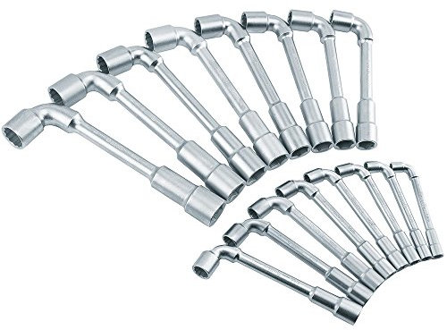 Peddinghaus 9015016001 Clé à pipe 6 x 6-pans, Argent, 8-24 mm, Set de 16 Pièces