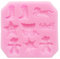 Cowboy Silikonform Schokolade Keks Silikonformen Fondant Deko Silikon Backform Seifenform Silikon-Polymer-Ton Formen Schokoladenform Kerzenform Harzform Wachsform Tonform schließen Cowboy-Stiefel, Pferd, Kuh Junge Sherriff Abzeichen, Schlitten, rodes, cow