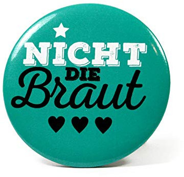 Frau WunderVoll® 6 JGA Buttons TÜRKIS, Nicht DIE Braut/junggesellenabschied, Mädchen, Braut, Hochzeit, JGA Deko, JGA Accessoires, Mädelsabend, Schleier, Traumbraut