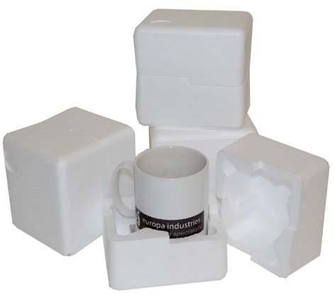 100 11oz Polystyrene Foam Mug Cup Packaging Mailing Postal Boxes