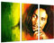 Wandbild - Bild Bob Marley, Musik Reaggie, Legenden, 97 x 62 cm, Holzdruck - XXL Format - Kunstdruck, 26473