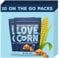LOVE CORN Sea Salt Crunchy Corn Snack 45g x 10 Bags – Healthy Snacks Ideal for Gluten Free & Vegan Diets – Low Sugar Alternative for Crisps, Mixed Nuts & Pretzels – Perfect To Graze On