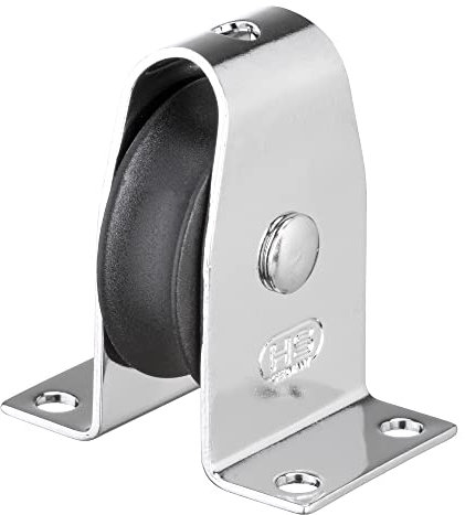 Stehblock (Umlenkrolle) Gleitlager 6 mm - 1 Rolle