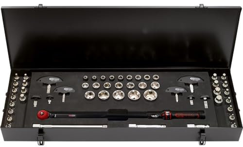 KS Tools - 516.1475 - Coffret clé dynamométrique ergotorqueprécision 1/2 - 60-320 nm - 30 dents - 49 pièces