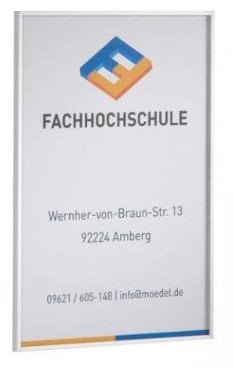 Türschild Madrid DIN A4 hoch Wandschild Schild Leitsystem i 2504