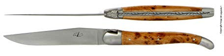 Forge De Laguiole Ménagère 1 couteau, 1 fourchette genévrier 2 Pièces INOX