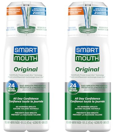 SmartMouth Smart munvatten, färsk mynta – 16 oz – 2-pack