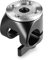 SMALLRIG Rosette Mount & 15 mm Rod Clamp zur für ARRI Standard Rod Support System - 1686B
