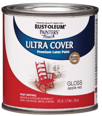 Rust-Oleum Painters Touch Ultra Cover Indoor and Outdoor Gloss Apple Red Paint 8 oz.