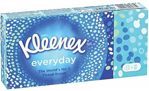 Kleenex Everyday Tissues Pocket Pack 8s, Large