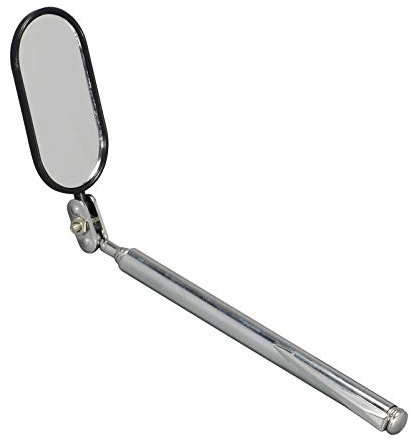 RIVERWELD Verstellbares Teleskop Inspektion Spiegel Schwenkarm Taschenclip Werkzeuge 60L x 3B cm