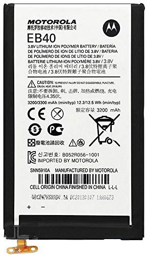 Motorola Original Akku EB40 für Droid Razr Maxx, Ersatzakku, 3200 mAh