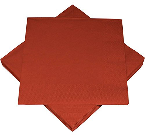 20 Servietten uni bordeaux