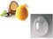 silikomart | Stampo per Cioccolatini UOVO SK400, Confezione da 1 Stampo per Uova di Cioccolato Piccolo, 220 x 160 h 80 mm, Made in Italy